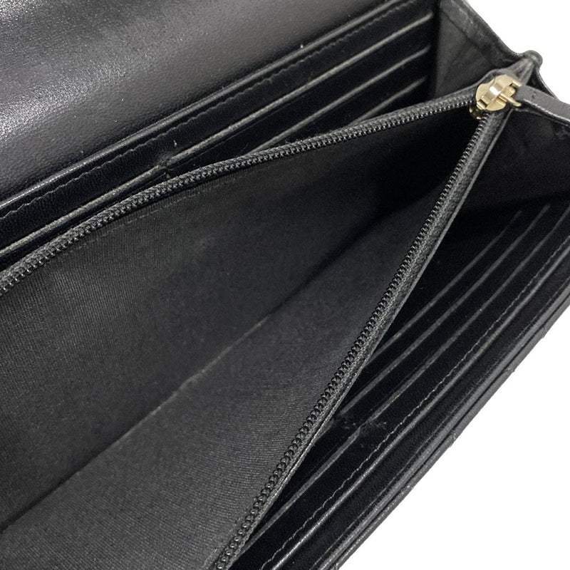 Chanel Matelasse Long Wallet Black