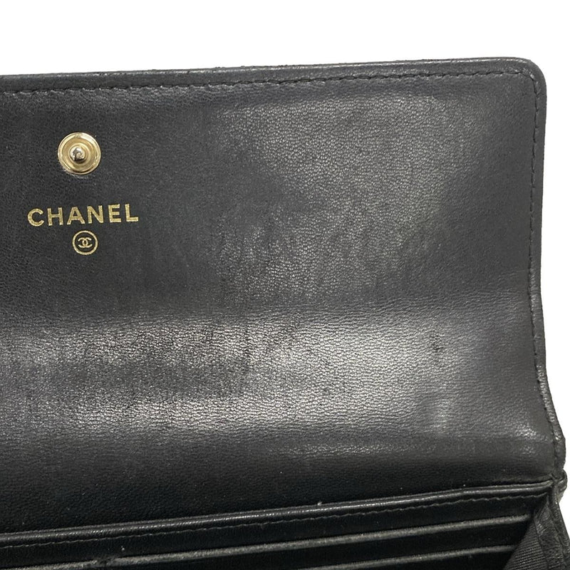 Chanel Matelasse Long Wallet Black