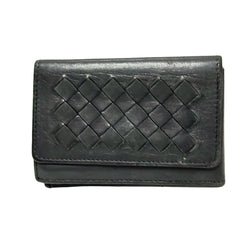 Bottega Veneta Card Case Black Leather