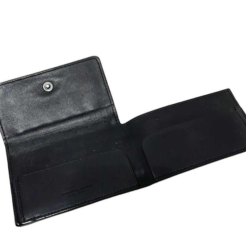 Bottega Veneta Card Case Black Leather