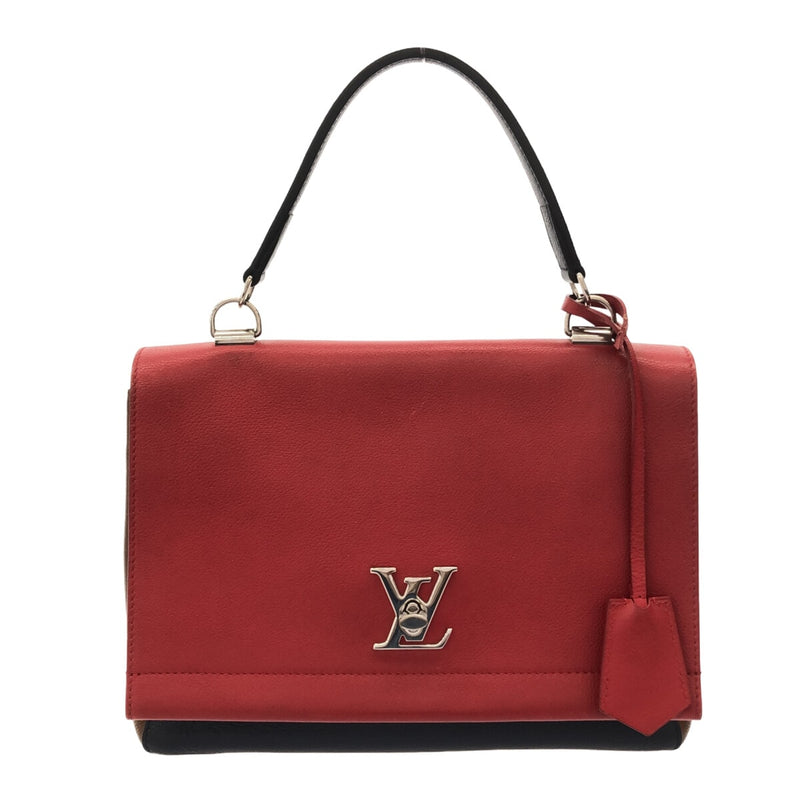 Louis Vuitton Lockme Ii Handbag Red Dark