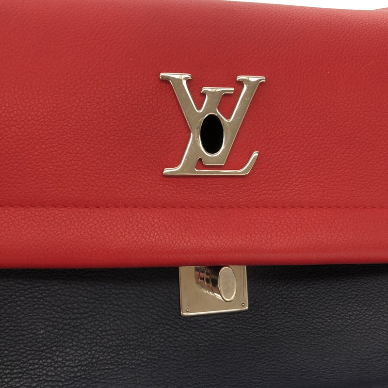 Louis Vuitton Lockme Ii Handbag Red Dark