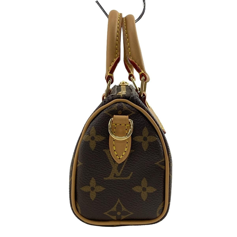 Louis Vuitton Nano Speedy Handbag Canvas