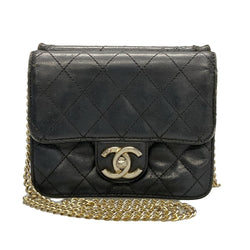 Chanel Mini Matelasse Shoulder Bag Black