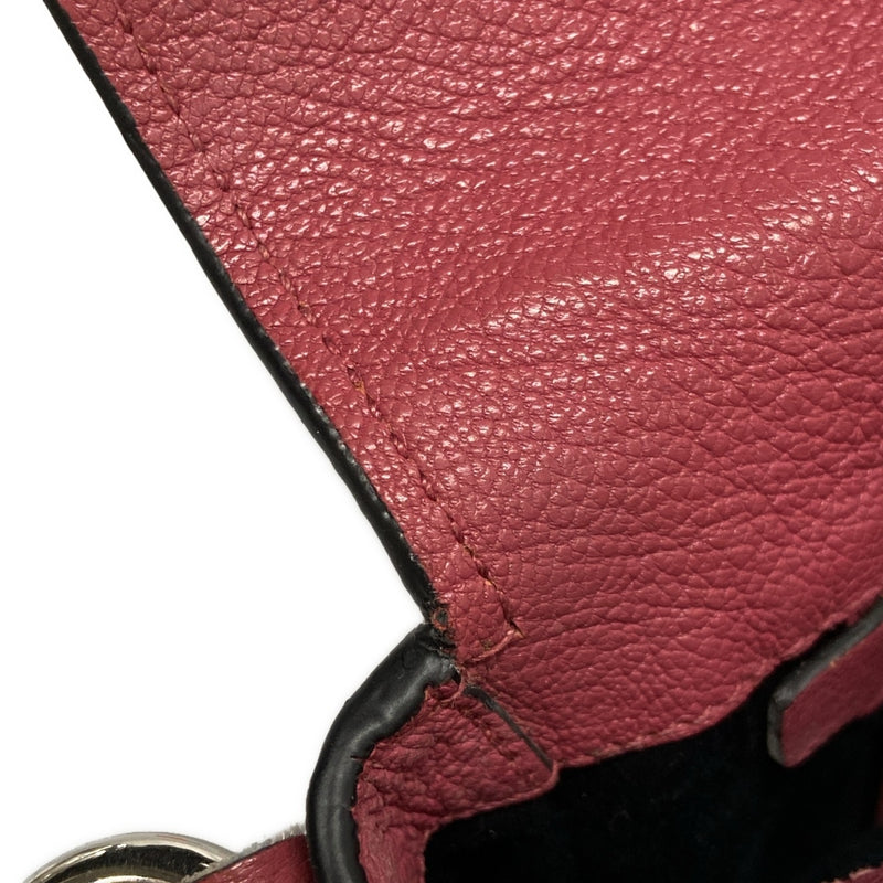 Miumiu Madras Shoulder Bag Pink Leather