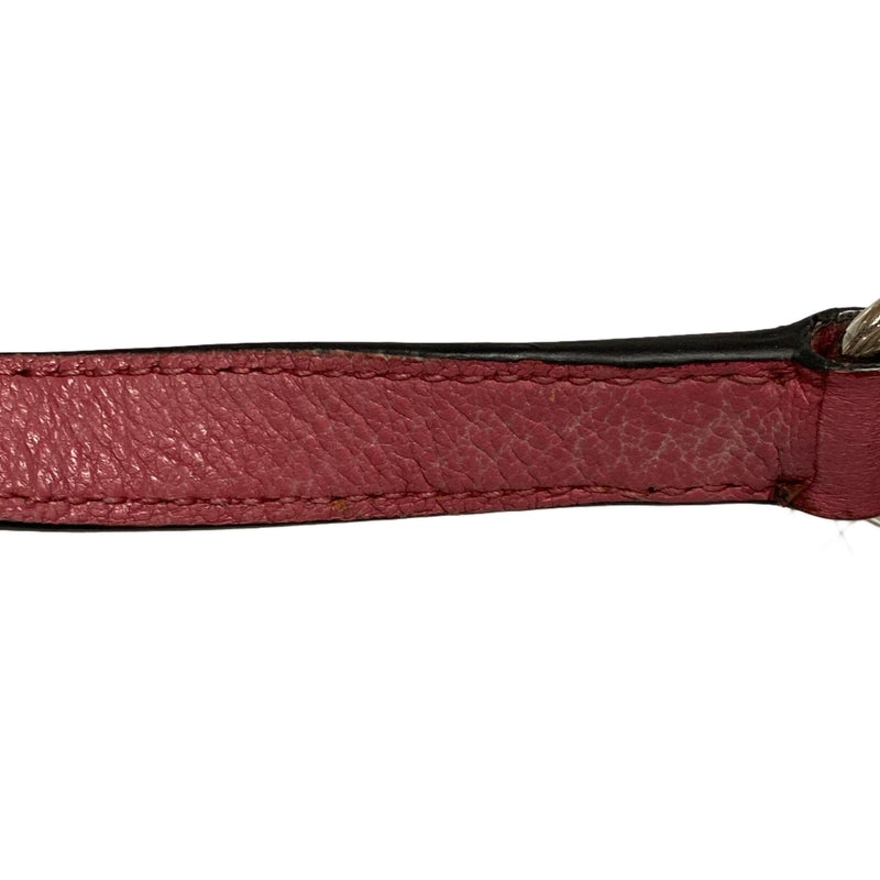 Miumiu Madras Shoulder Bag Pink Leather