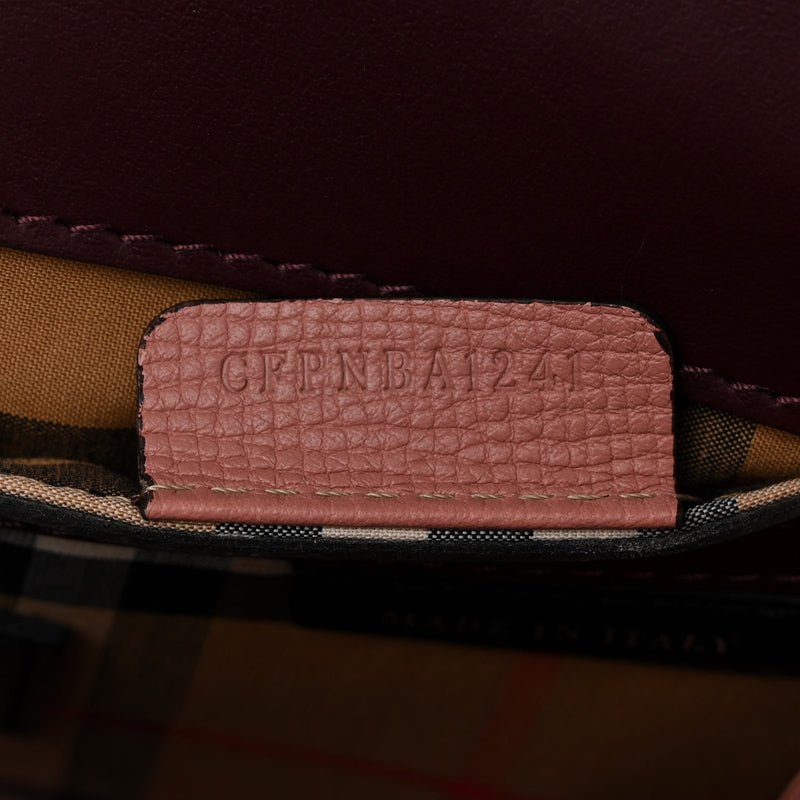 Burberry Derby Calfskin Bi-Color Small