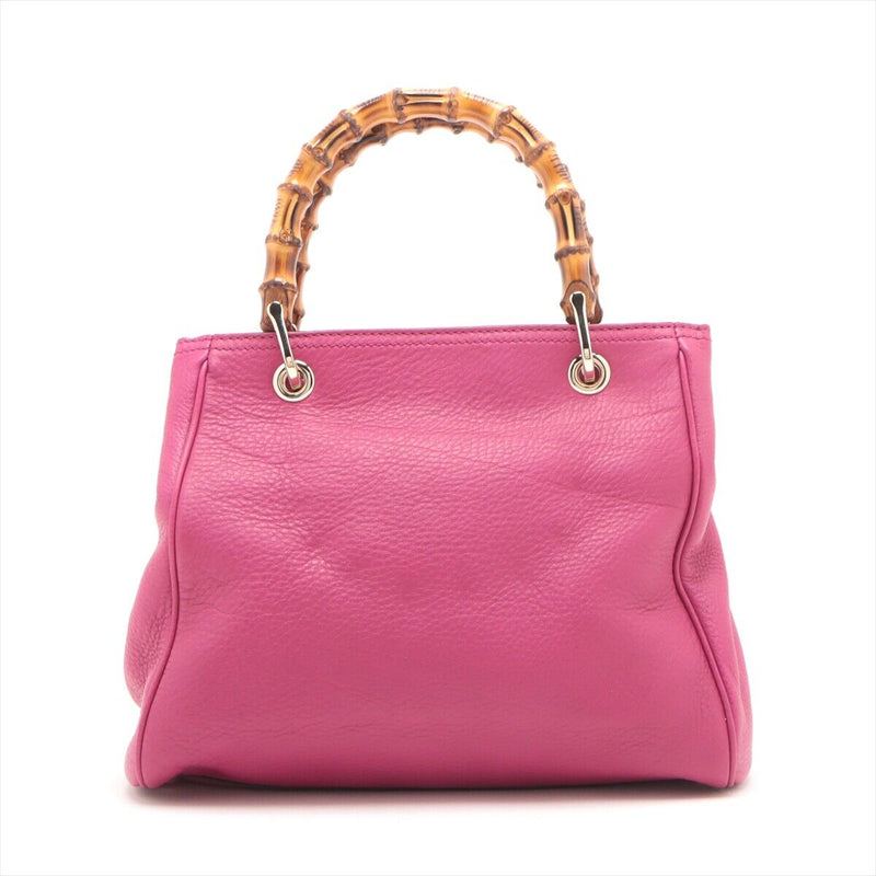 Gucci Bamboo Leather 2 Way Handbag