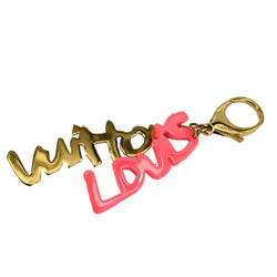 Louis Vuitton Key Ring Chain Pink Gold