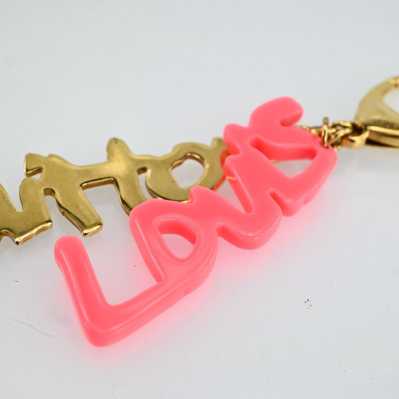 Louis Vuitton Key Ring Chain Pink Gold