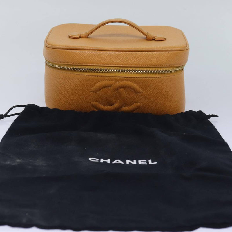 Chanel Vanity Coco Mark Hand Bag Caviar