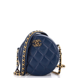 Chanel Chain Infinity Round Clutch With