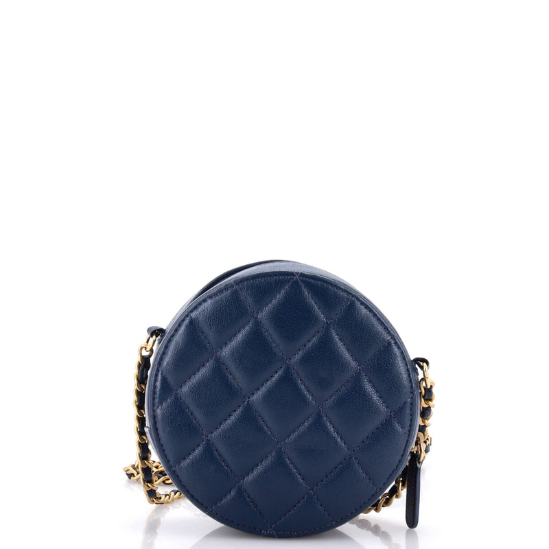 Chanel Chain Infinity Round Clutch With