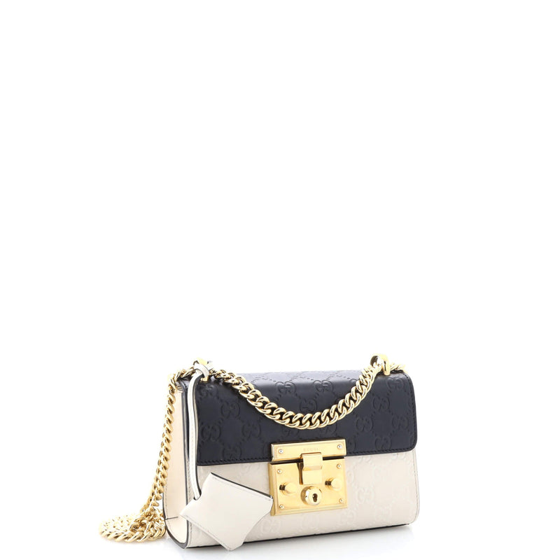 Padlock Shoulder Bag Guccissima Leather