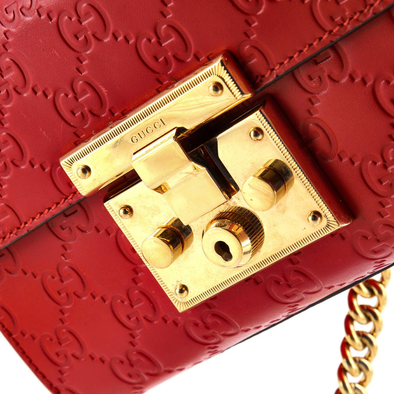 Padlock Shoulder Bag Guccissima Leather