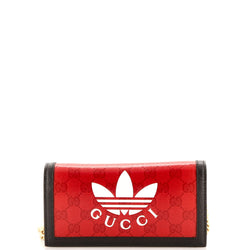 Gucci X Adidas Wallet On Chain Gg Coated