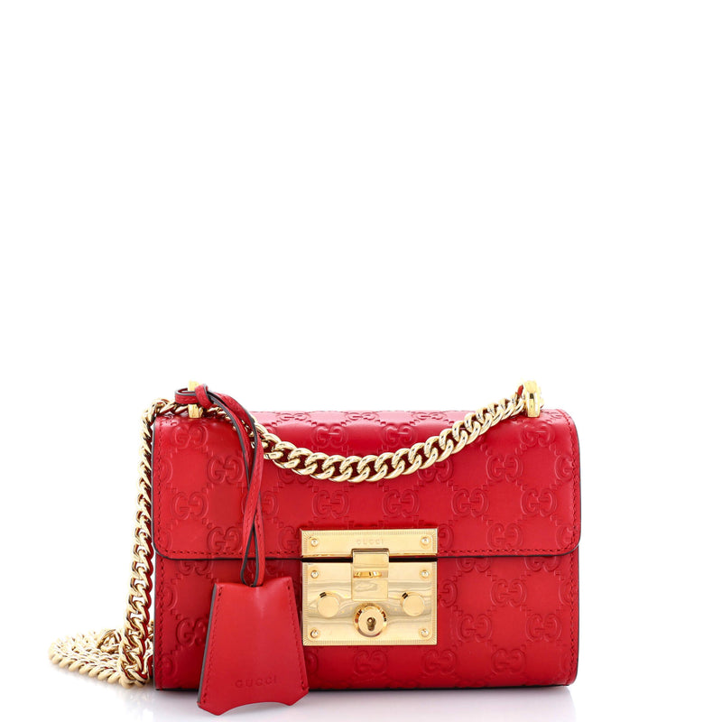 Padlock Shoulder Bag Guccissima Leather