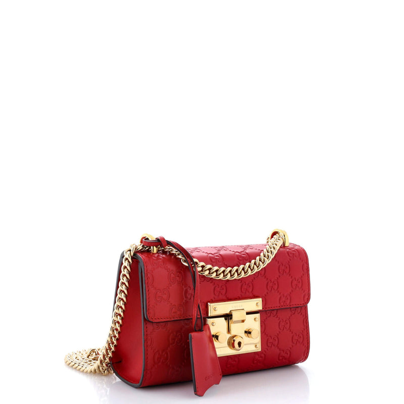 Padlock Shoulder Bag Guccissima Leather