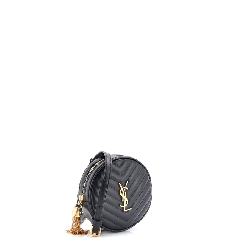 Saint Laurent Vinyle Round Belt Bag