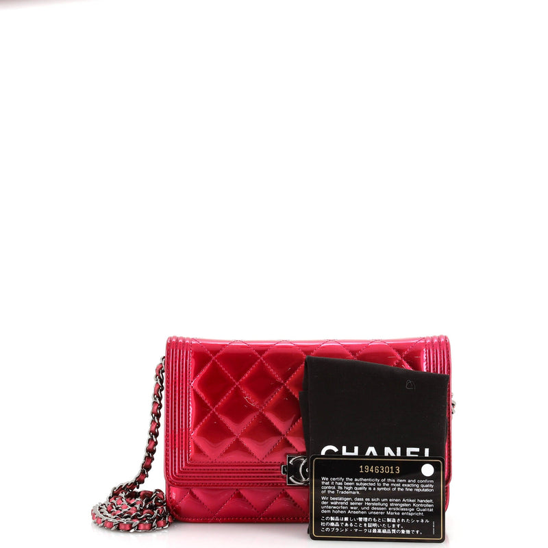 Chanel Boy Wallet On Chain Quilted
