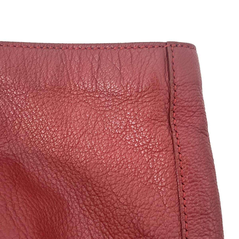 Chloe Dilan - Red Leather Tote Bag