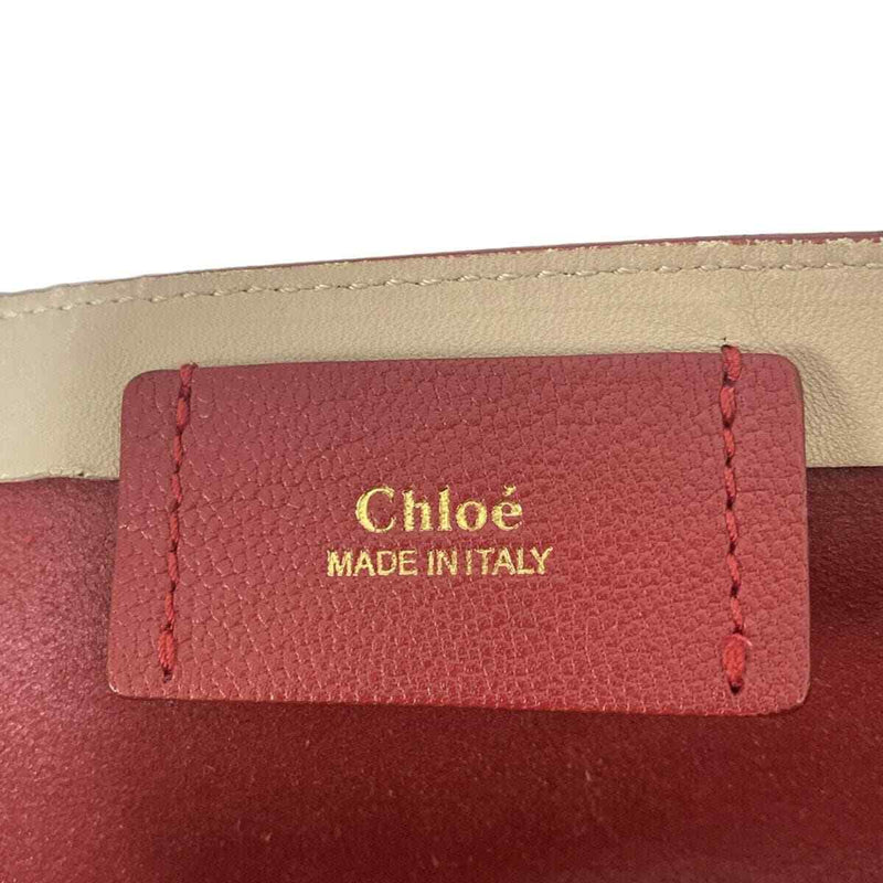 Chloe Dilan - Red Leather Tote Bag