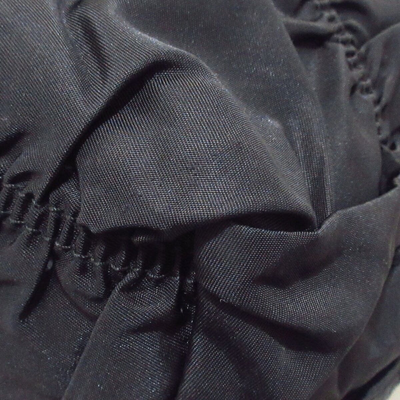 Prada Gathered Bag Black Nylon