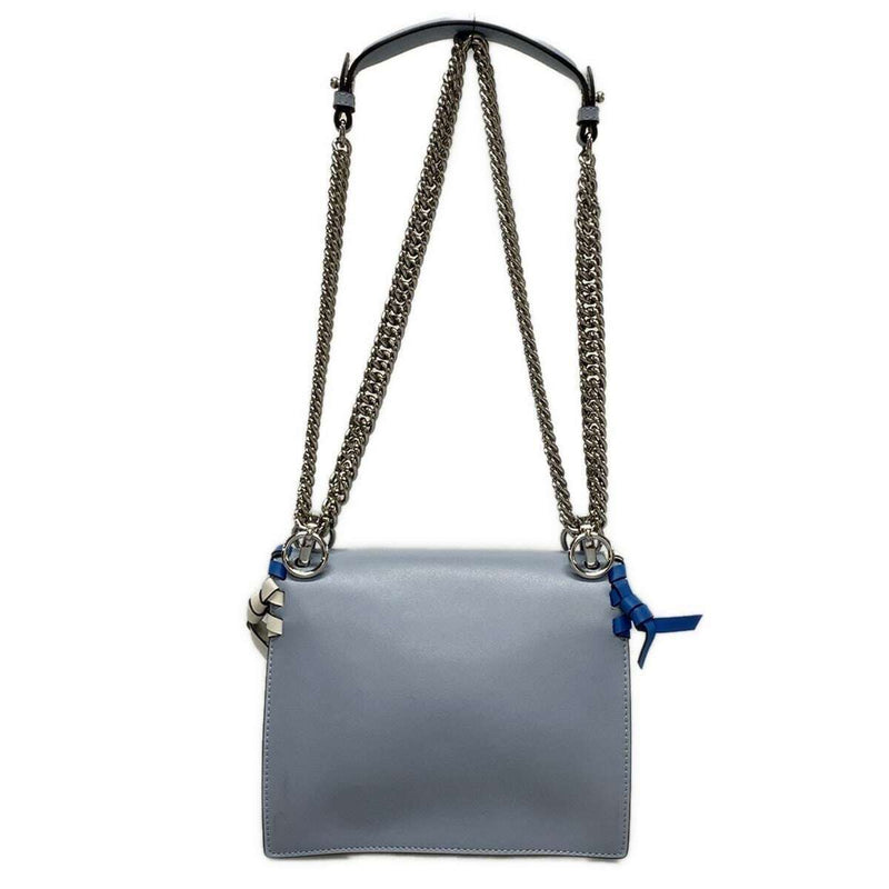 Fendi Mini Kan I Light Blue Calf