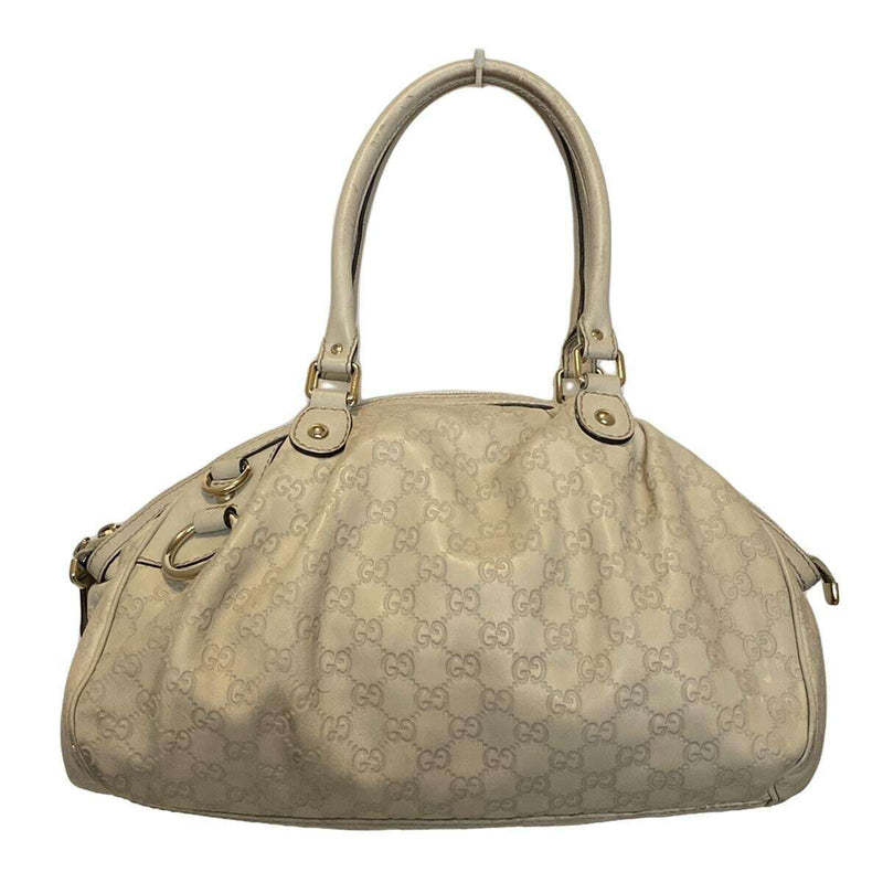 Gucci Sukey Cream Leather - Handbag