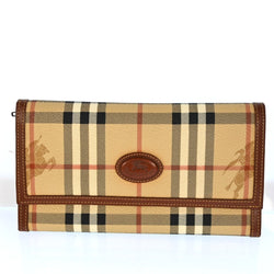 Burberry Nova Check Beige Pvc Leather