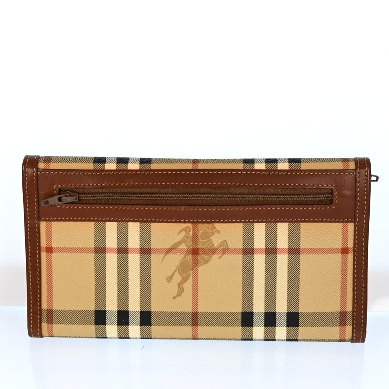 Burberry Nova Check Beige Pvc Leather