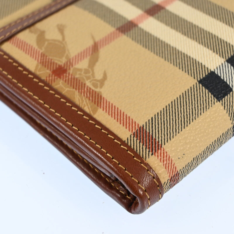 Burberry Nova Check Beige Pvc Leather