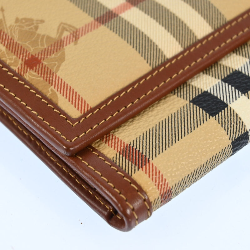 Burberry Nova Check Beige Pvc Leather