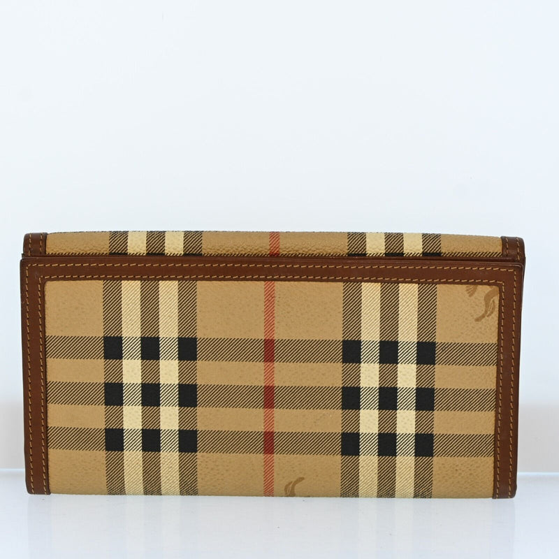 Burberry Nova Check Beige Pvc Leather