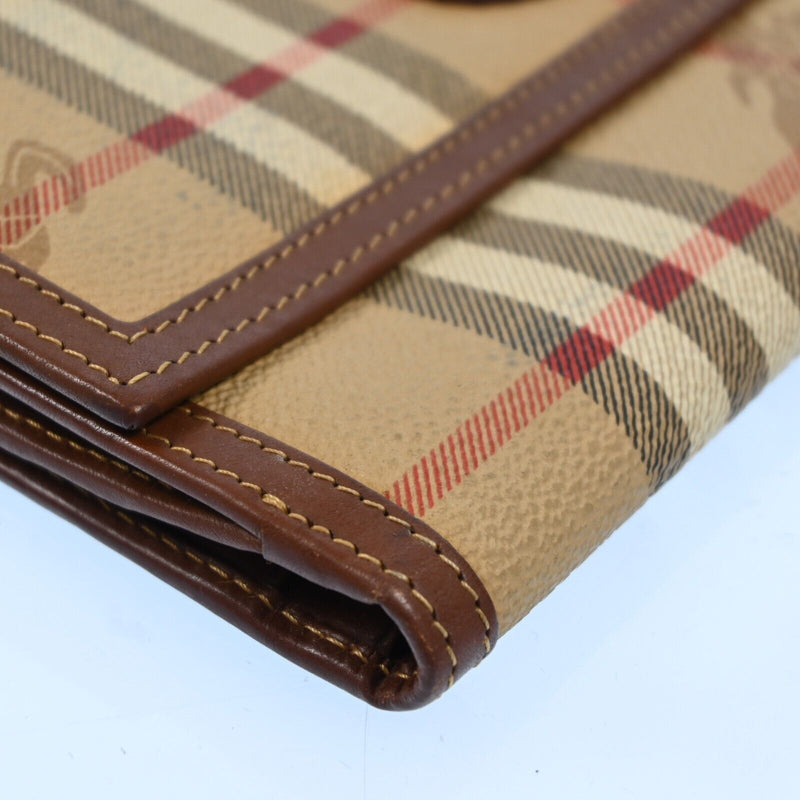 Burberry Nova Check Beige Pvc Leather