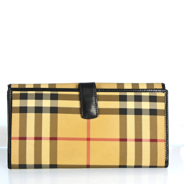 Burberry Nova Check Beige Pvc Leather