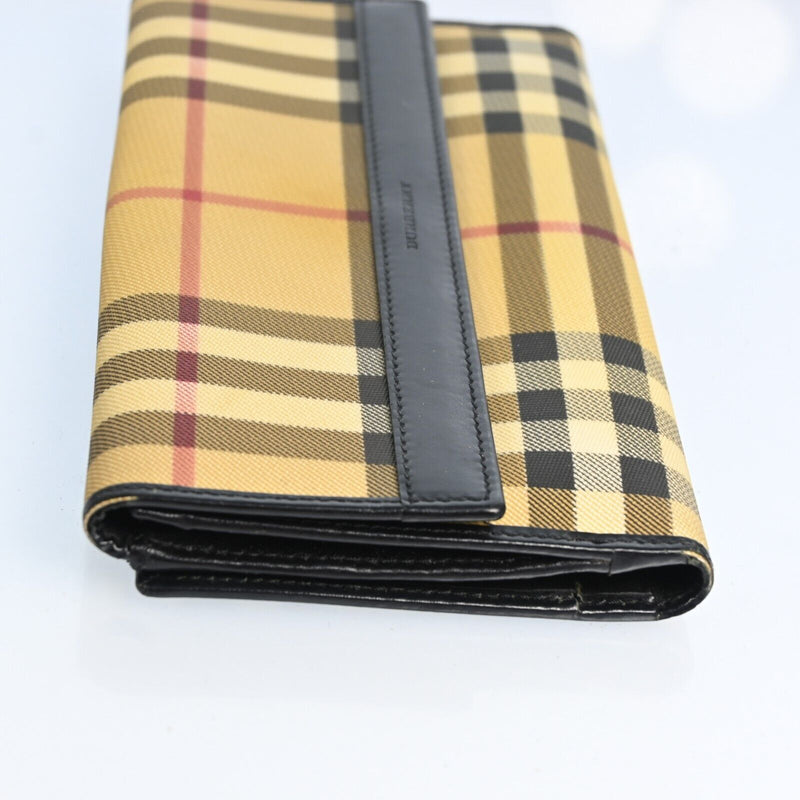 Burberry Nova Check Beige Pvc Leather