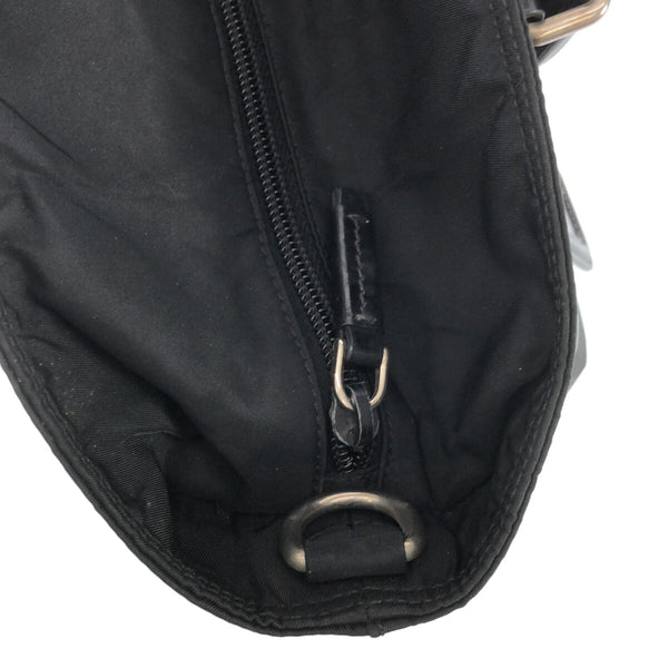 Prada Handbag Black Nylon Leather