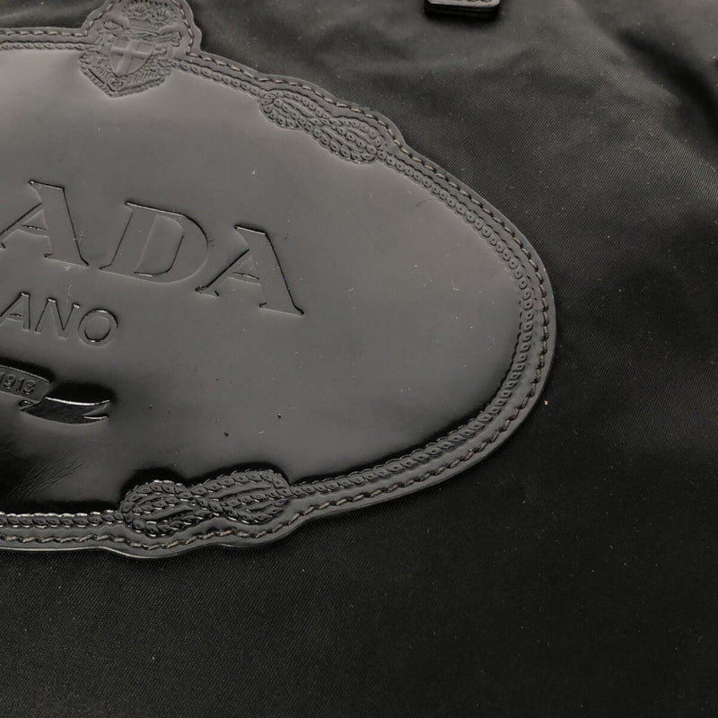 Prada Handbag Black Nylon Leather