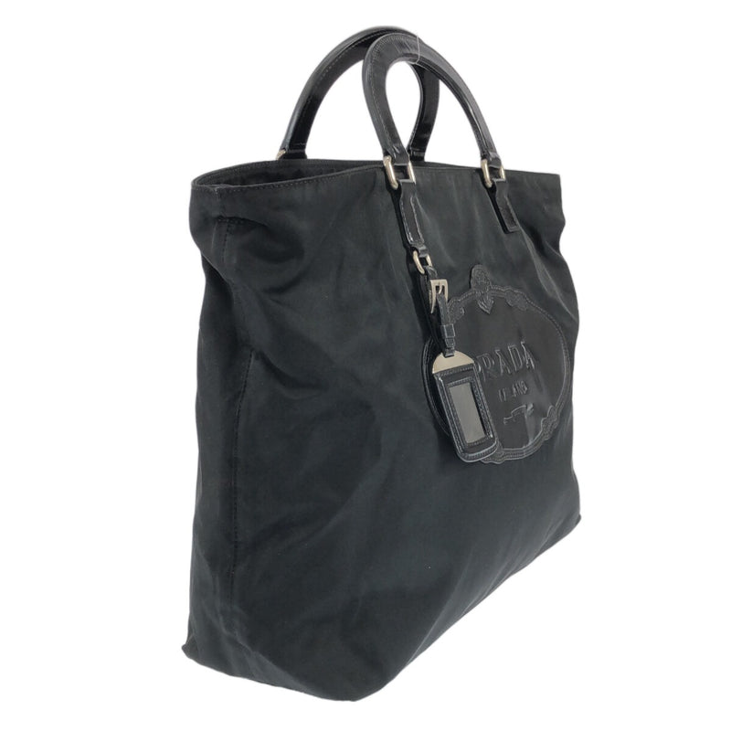 Prada Handbag Black Nylon Leather
