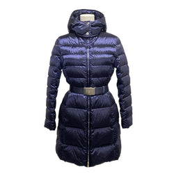 Prada Down Coat Dark Navy Nylon Women's