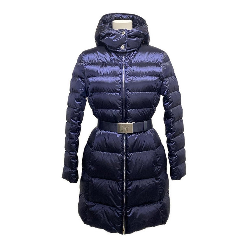 Prada Down Coat Dark Navy Nylon Women's