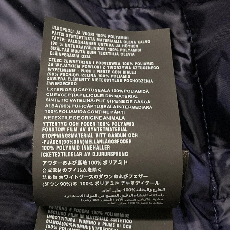 Prada Down Coat Dark Navy Nylon Women's