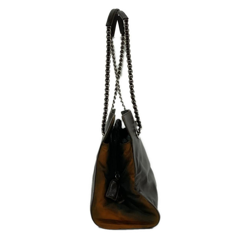 Prada Monochrome Bag Shoulder Dark Brown