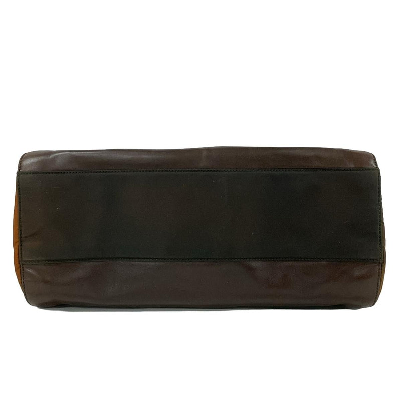 Prada Monochrome Bag Shoulder Dark Brown