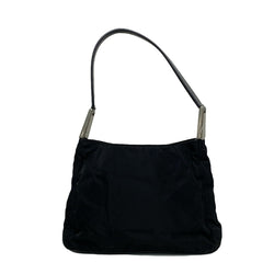 Prada Shoulder Bag Black Nylon Leather