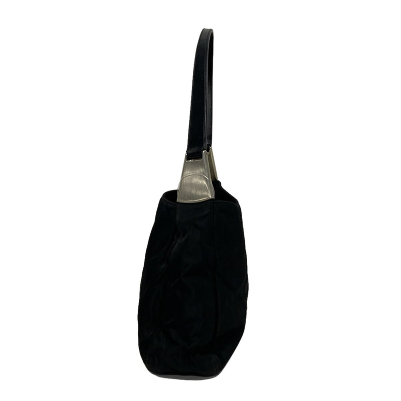 Prada Shoulder Bag Black Nylon Leather