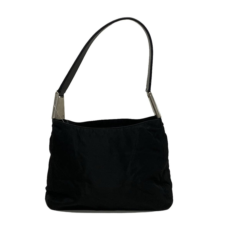 Prada Shoulder Bag Black Nylon Leather