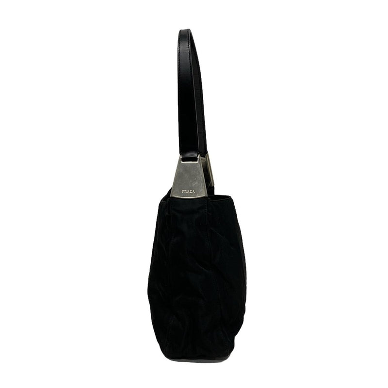 Prada Shoulder Bag Black Nylon Leather