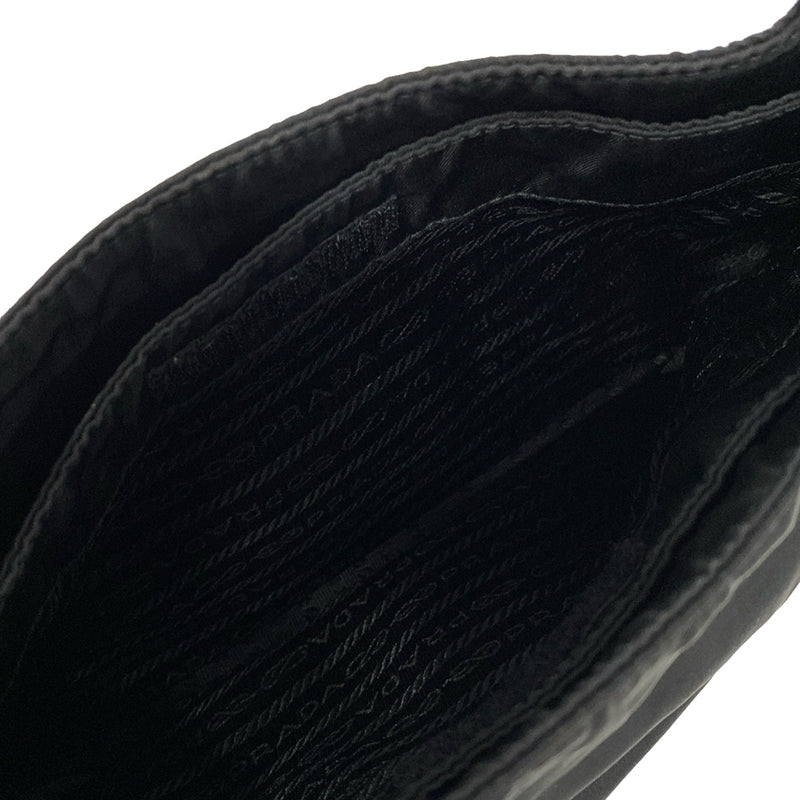 Prada Shoulder Bag Black Nylon Leather